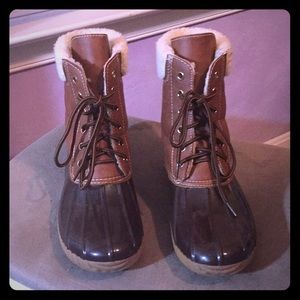 Brown Adriana Duck Boots